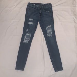 American Eagle Ripped High Waisted Jeggings